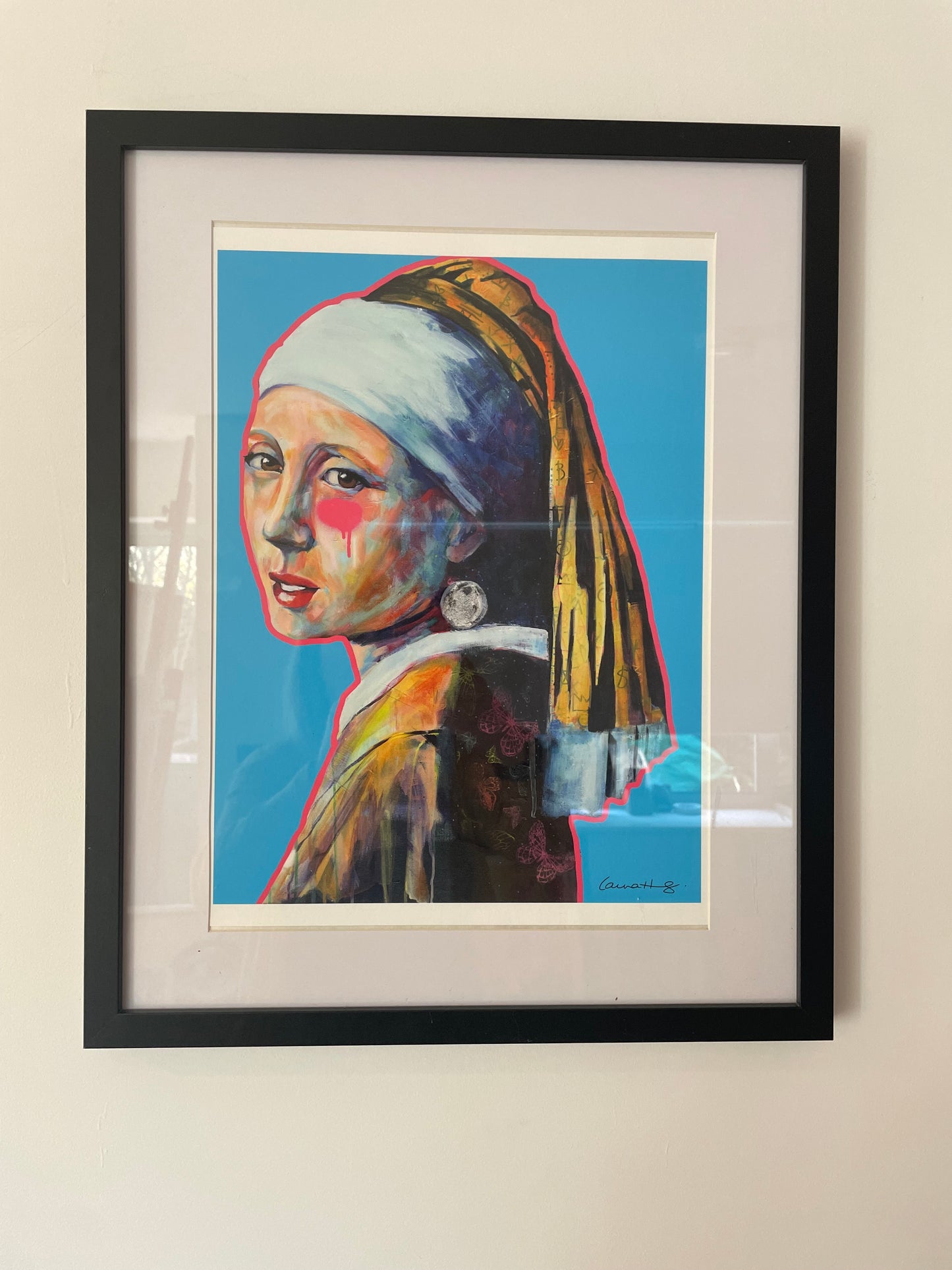 Craft Cafe Girl with the Pearl in BLUE