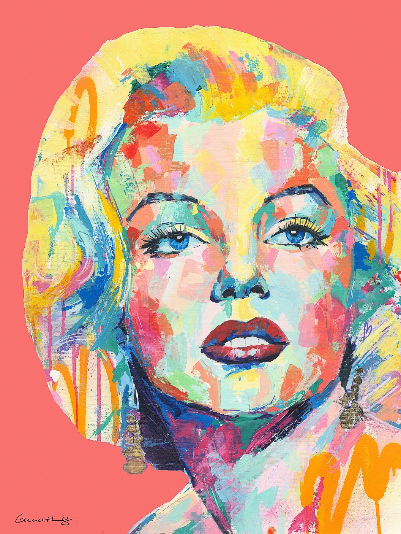 ART IN THE PARK FRAMED MARILYN IN PINK