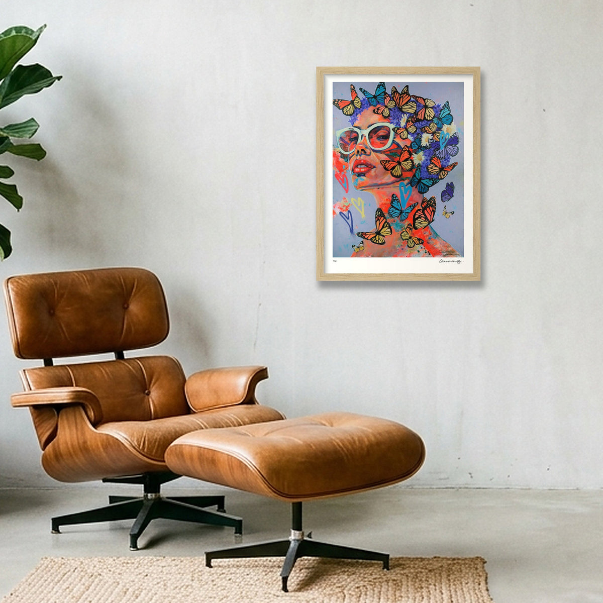 USE YOUR WINGS — 30×40cm, 12×16" Oak Frame