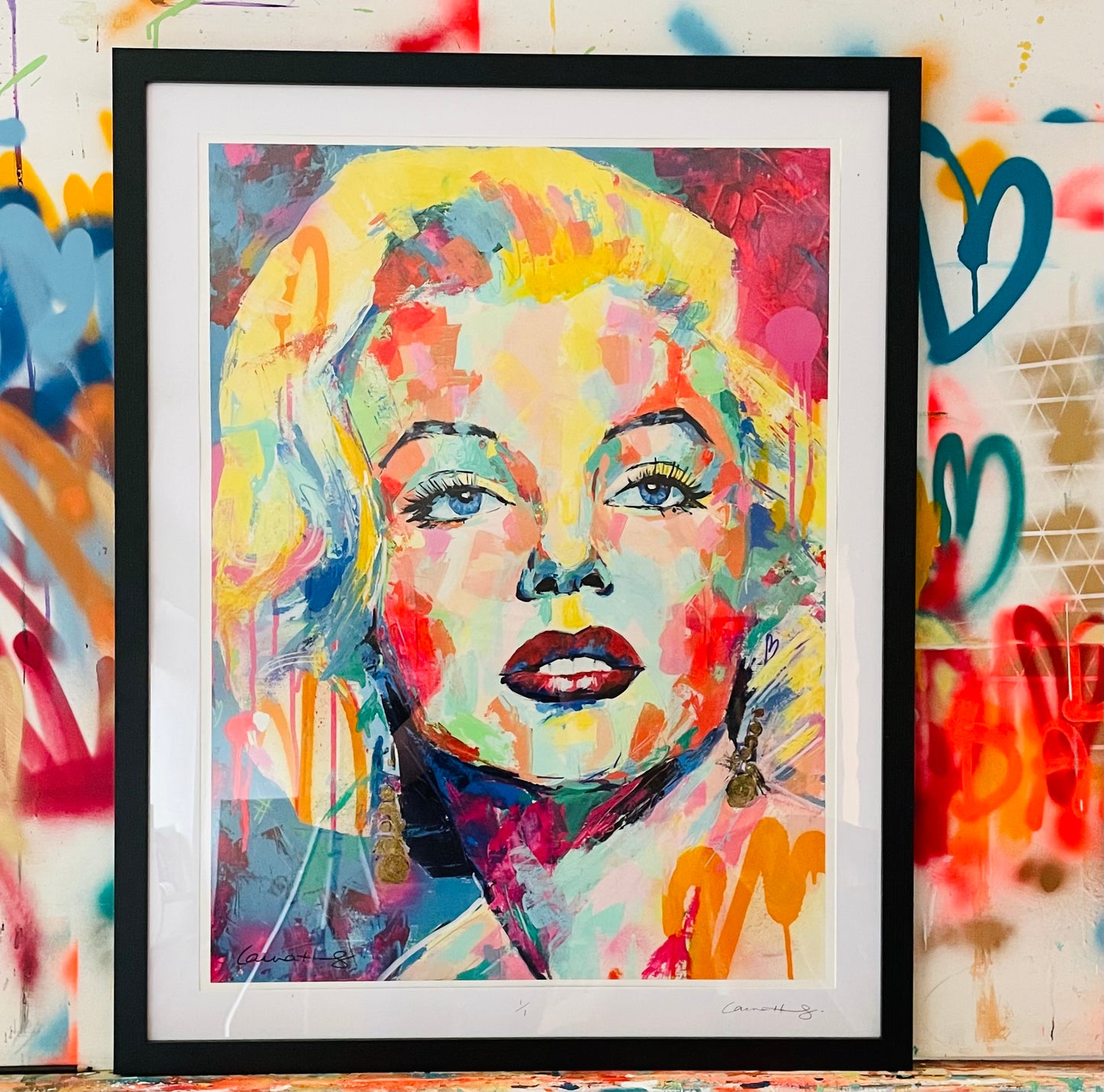 MARILYN HAND EMBELLISHED PRINT