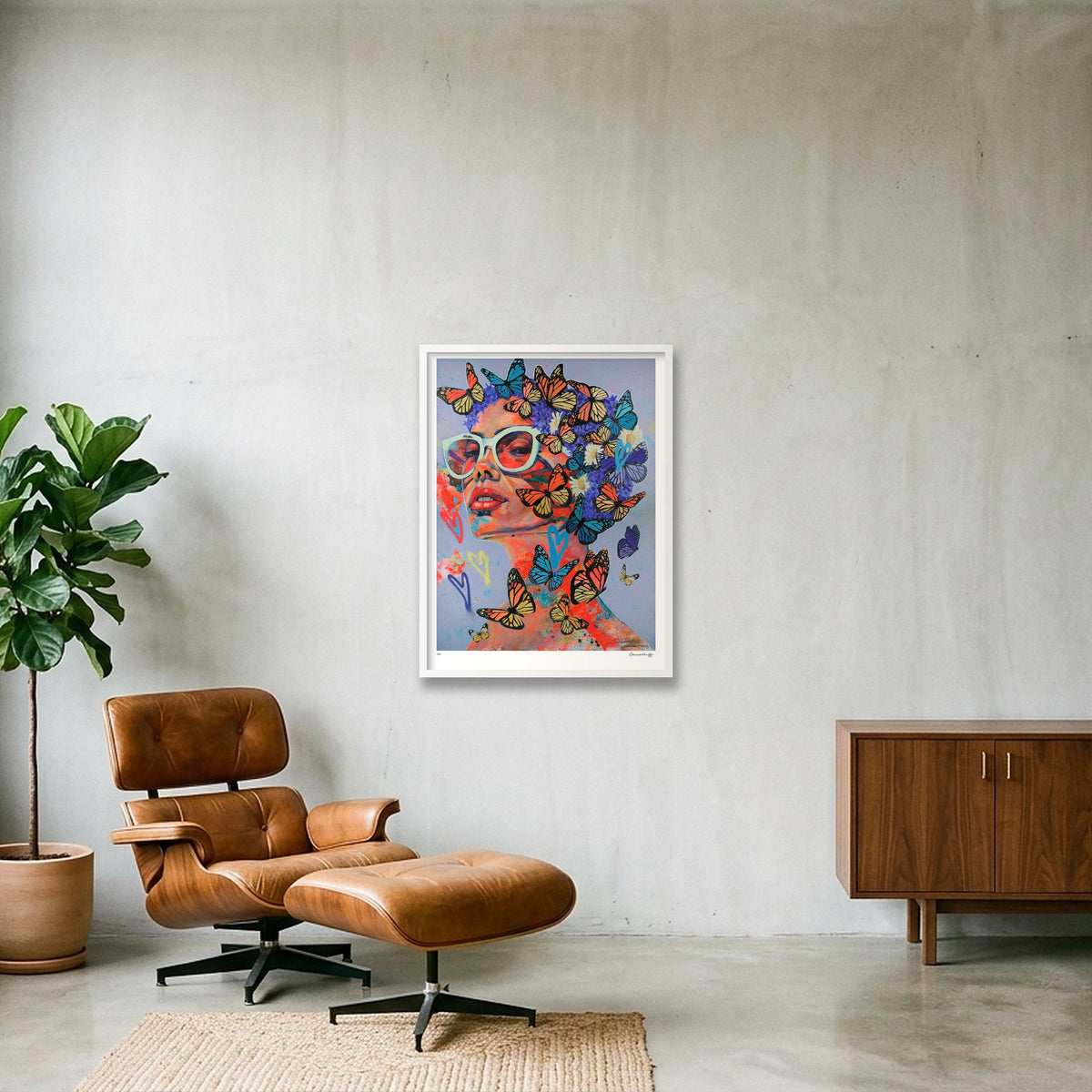 USE YOUR WINGS — 60×80cm, 24×31" White Frame